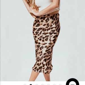 Princess Polly Marcella Midi Cheetah skirt